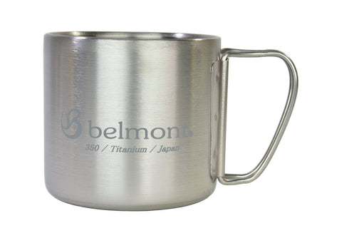 belmont BM-338 Titanium Double-walled Mug 350ml 雙層摺柄鈦杯